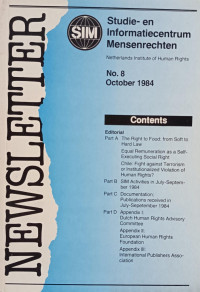Image of Newsletter No.8 October 1984