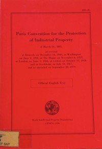 Image of Paris Convention for the Protection of Industrial Property