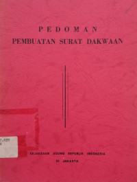 Image of Pedoman Pembuatan Surat Dakwaan
