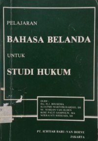 Pelajaran Bahasa Belanda untuk Studi Hukum