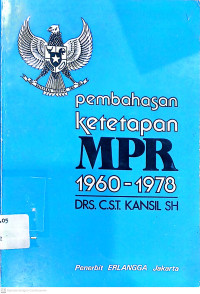 Image of Pembahasan Ketetapan MPR 1960-1978