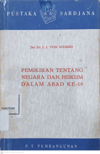 Image of Pemikiran Tentang Negara dan Hukum Dalam Abad Ke-19