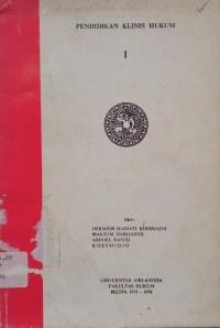 Image of Pendidikan Klinis Hukum