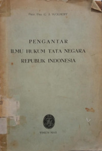Pengantar Ilmu Hukum Tata Negara Republik Indonesia