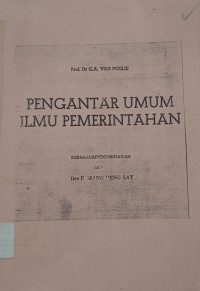 Image of Pengantar Umum Ilmu Pemerintahan