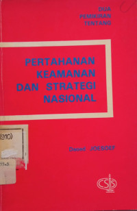 Image of Pertahanan Keamanan dan Strategi Nasional