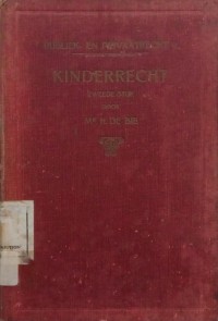 Image of Publiek- en Privaatrecht 3: Kinderrecht (Tweede Stuk)