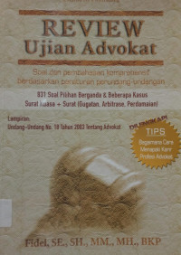 Image of Review Ujian Advokat (Pembahasan Soal-Jawab Ujian Advokat)