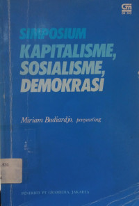 Image of Simposium Kapitalisme, Sosialisme, Demokrasi