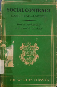 Image of Social Contract: Locke, Hume and Rousseau