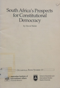 Image of South Africa's Prospects for Constitutional Democracy