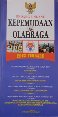 Image of Undang-Undang Kepemudaan dan Olahraga