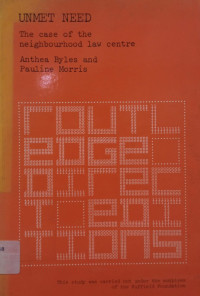 Image of Unmet Need: The Case of the Neighbourhood Law Centre