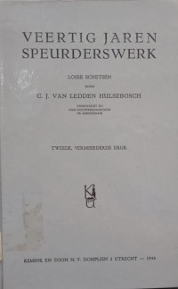 Image of Veertig Jaren Speurderswerk