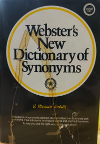 Image of Webster's New Dictionary Of Synonyms