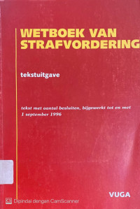 Image of Wetboek Van Strafvordering