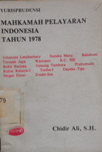 Image of Yurisprudensi Mahkamah Pelayaran Indonesia Tahun 1978